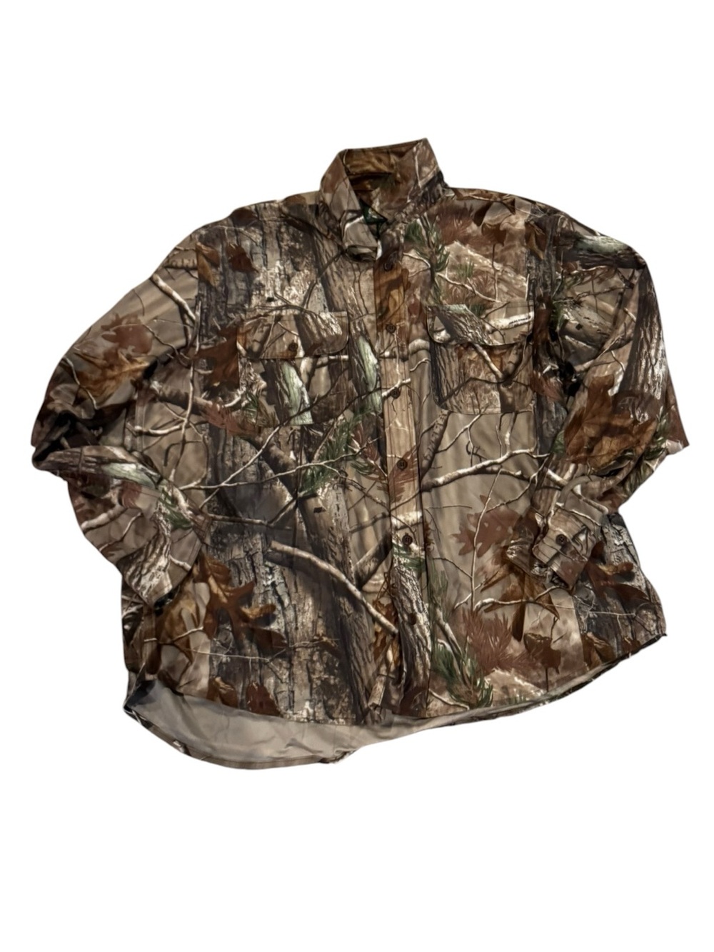 Cabela's Men's Realtree-Style Camo Shirt Jacket - Brown/Green/Tan